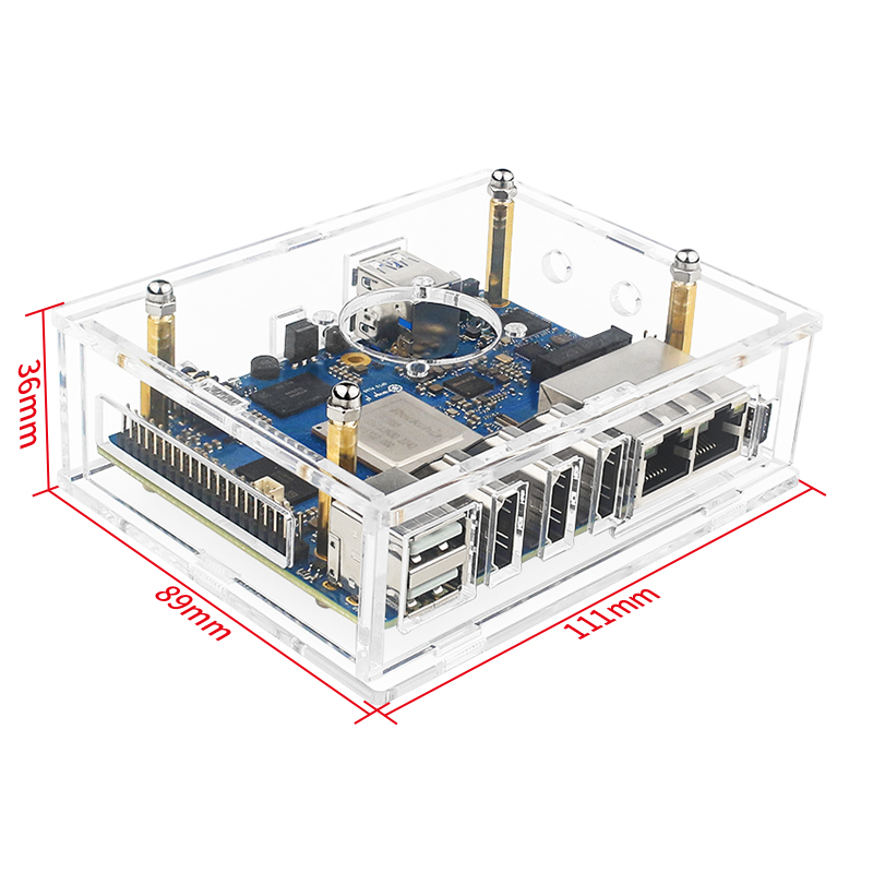 Orange Pi 5 Plus Acrylic Case  - đánh giá và giá Orange Pi 5 Plus 32Gb